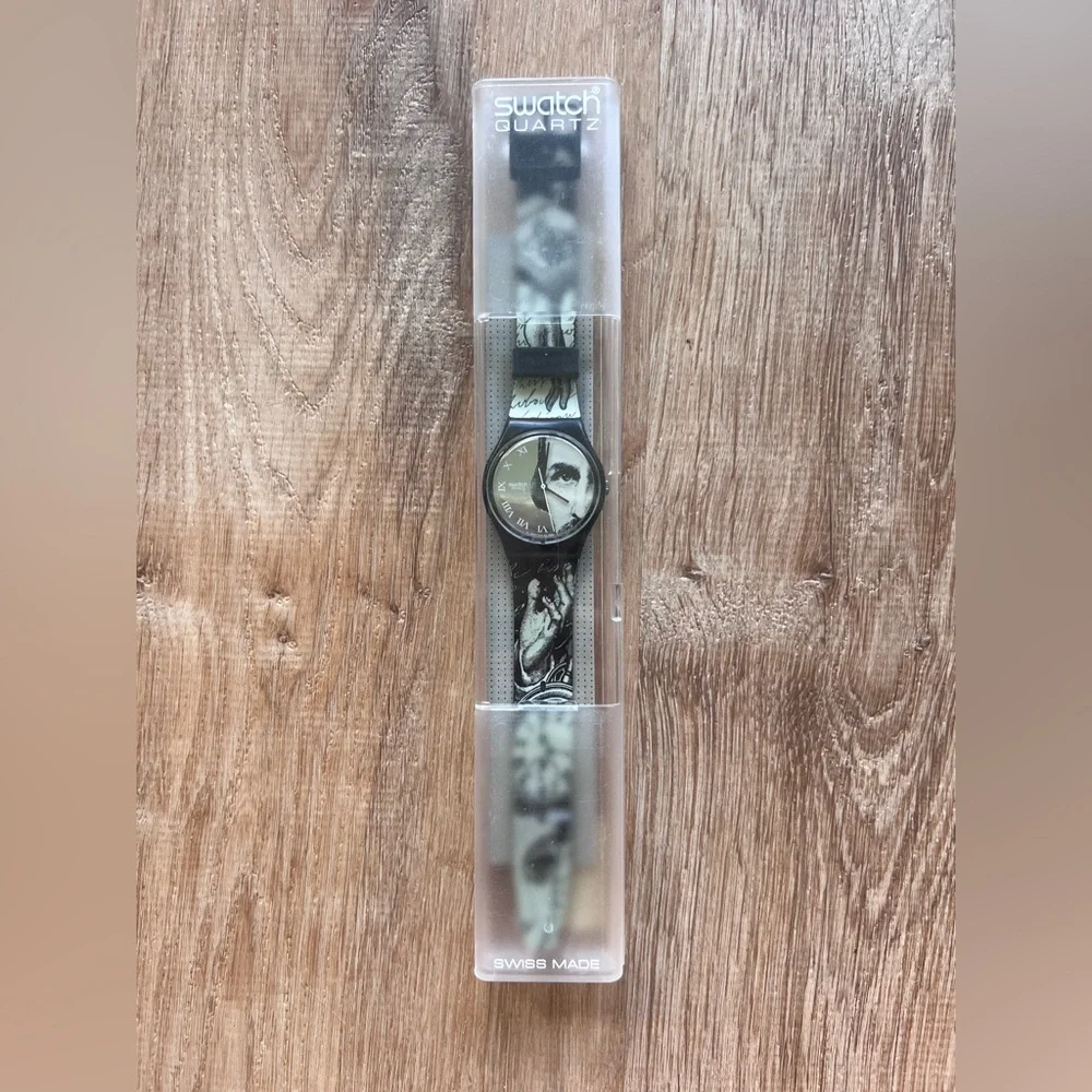vintage Swatch Gent GLANCE GB149 watch, designed by Piero Fornasetti in 1992